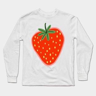 Strawberry cute illustration Long Sleeve T-Shirt